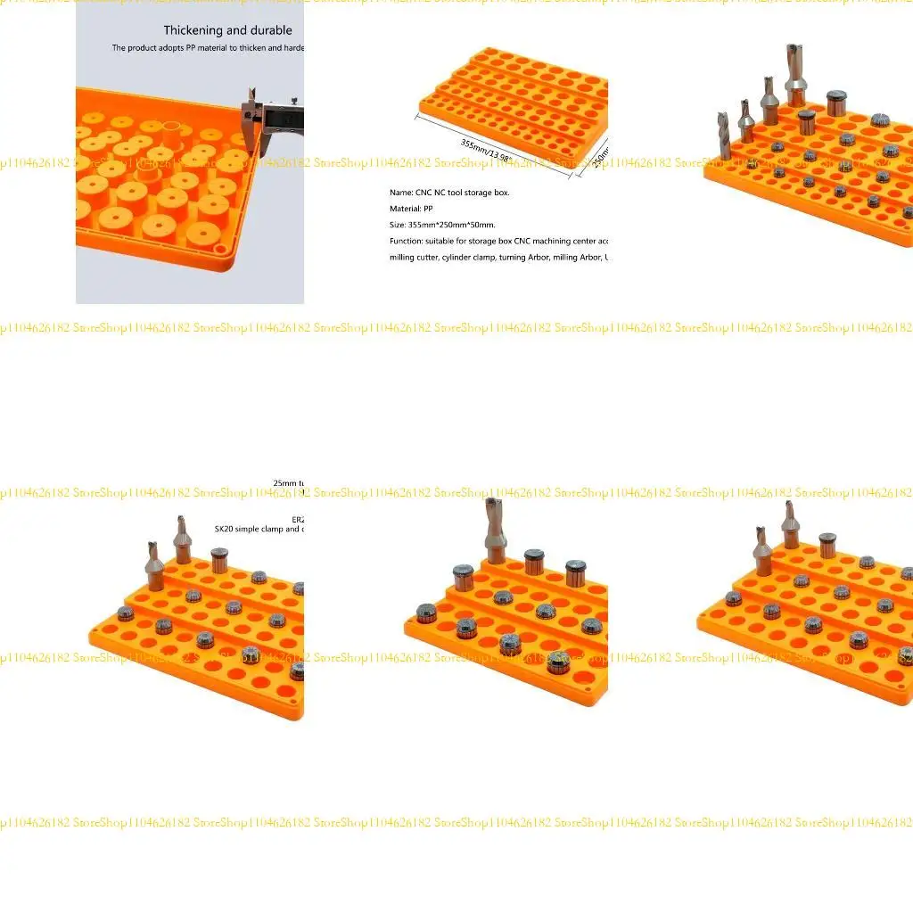 

Q2Q4 Tool Parts Router Bit Collecting Box Spring Collet Storage Box with Multiple Compartments ER25 ER32 16N32 Efficient