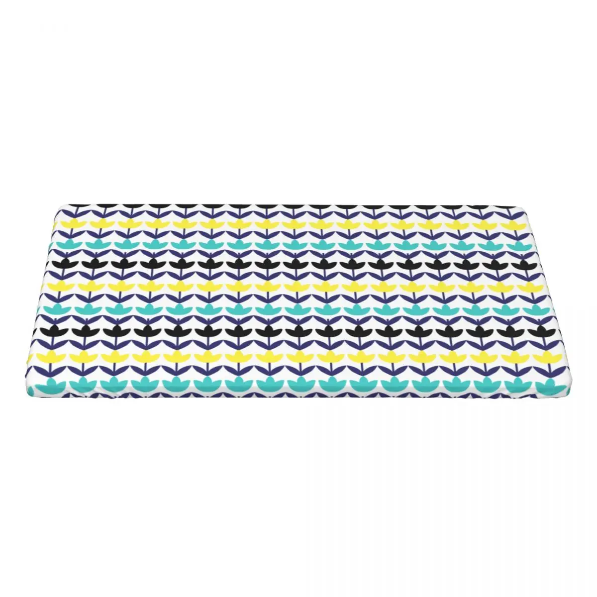 Custom Rectangular Waterproof Orla Kiely Table Cover Scandinavian Flowers Multi Stem Table Cloth 4FT Tablecloth for Picnic