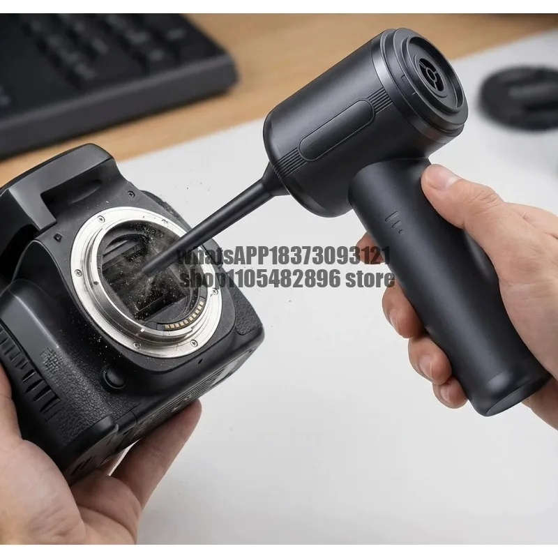 Camera dust cleaner, handheld small brushless, super strong suction, dual-purpose suction and blowing