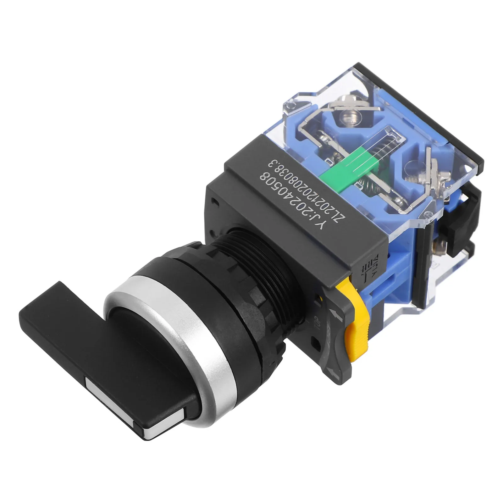 

Rotary 3-Position Selector Switch Maintained Latching Knob Panel Mount Changeover Electrical Equipment 0-440V Switch with Handle