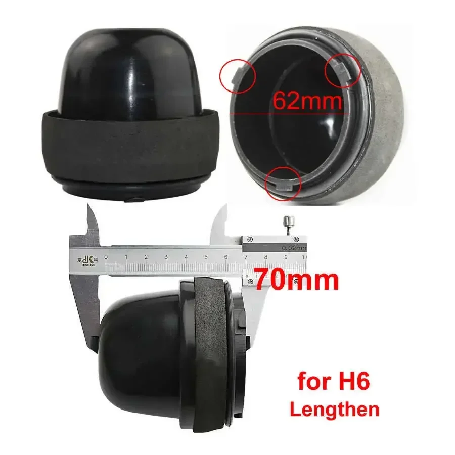 1PCS for Great Wall Hover H2 H6 Sports Version C30 C50 Lengthened Dust Cover Refitting Sealing Cover Low High Headlight Cover