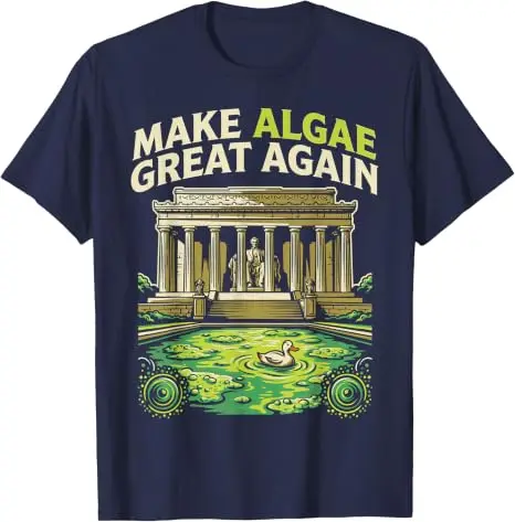 Lustiges „Make Algae Great Again“ Lincoln Reflecting Pool Midterm Frog T-Shirt Y2k Ästhetisches Maga Sarkastisches Witz-T-Shirt Streetwear Geschenke – Detail 10