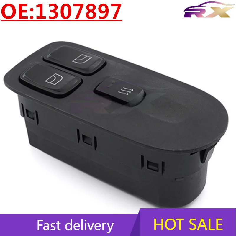

OEM:1307897 Suitable For DAF Truck Accessories Automobile Glass Lifter Switch Power window adjustment switch