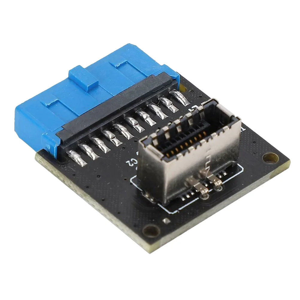 

USB Front Panel Adapter USB 3.0 19pin to 20pin Pci Bracket Mount Stable Connection Durable Practical High Performance