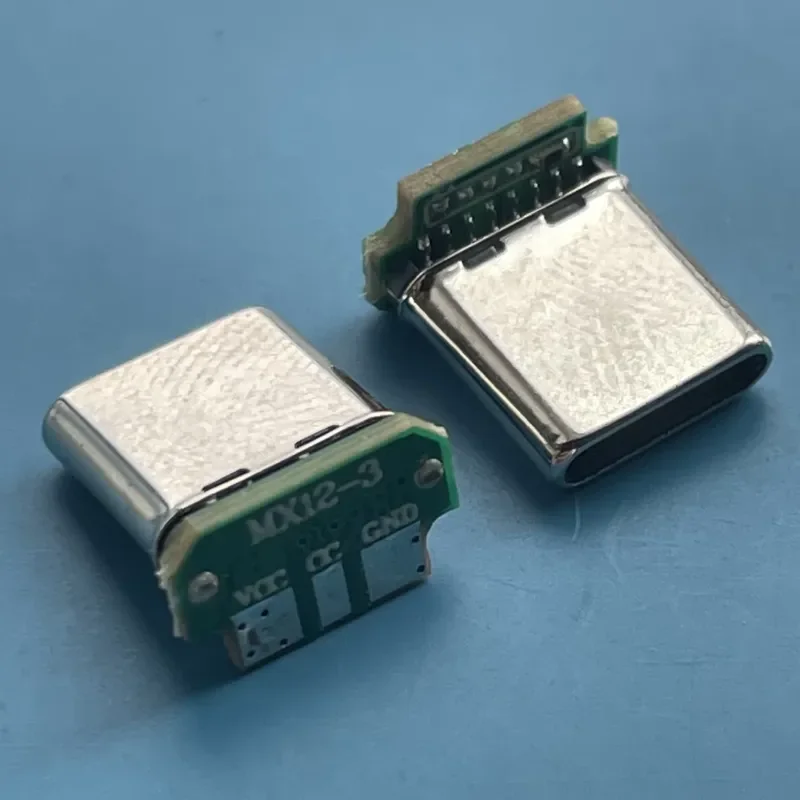 USB Type C 16 Pin Male Connector 90 Degree Right Angle Plug Shell H 9.5mm Solder Wire 3A Fast Charging Data Cable DIY Parts