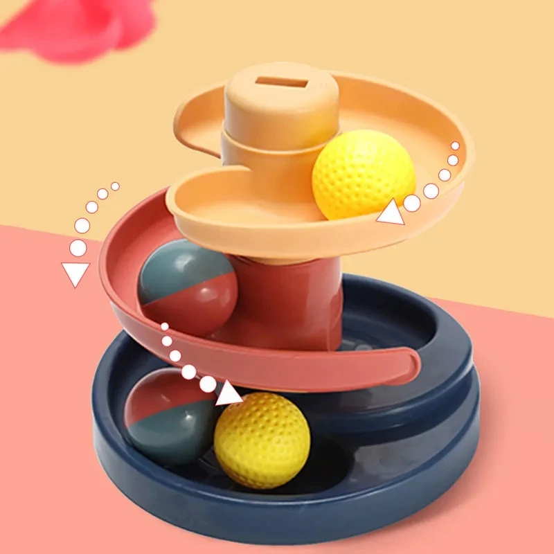 Baby Toys Track Sliding Rotating Ball Roll Swirling Ball Development Educational Toy 1 2 3 Years Kids Montessori Activities Game