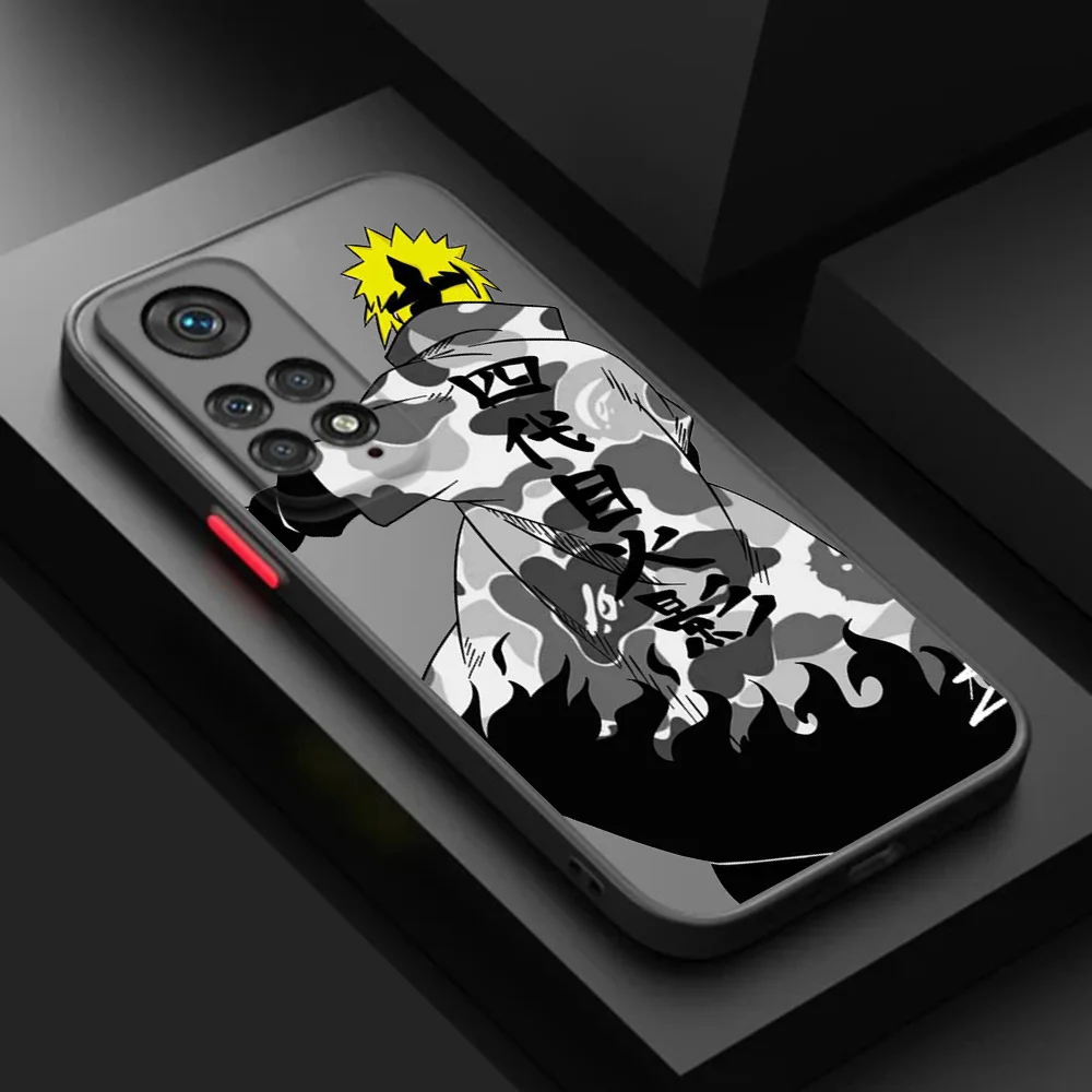 Phone Cases For Xiaomi Redmi Note 13 12 11 Pro 11S 12S 11T 12X 12T 12C Anime Narutos shuriken Skin feel Translucent Matte Cover