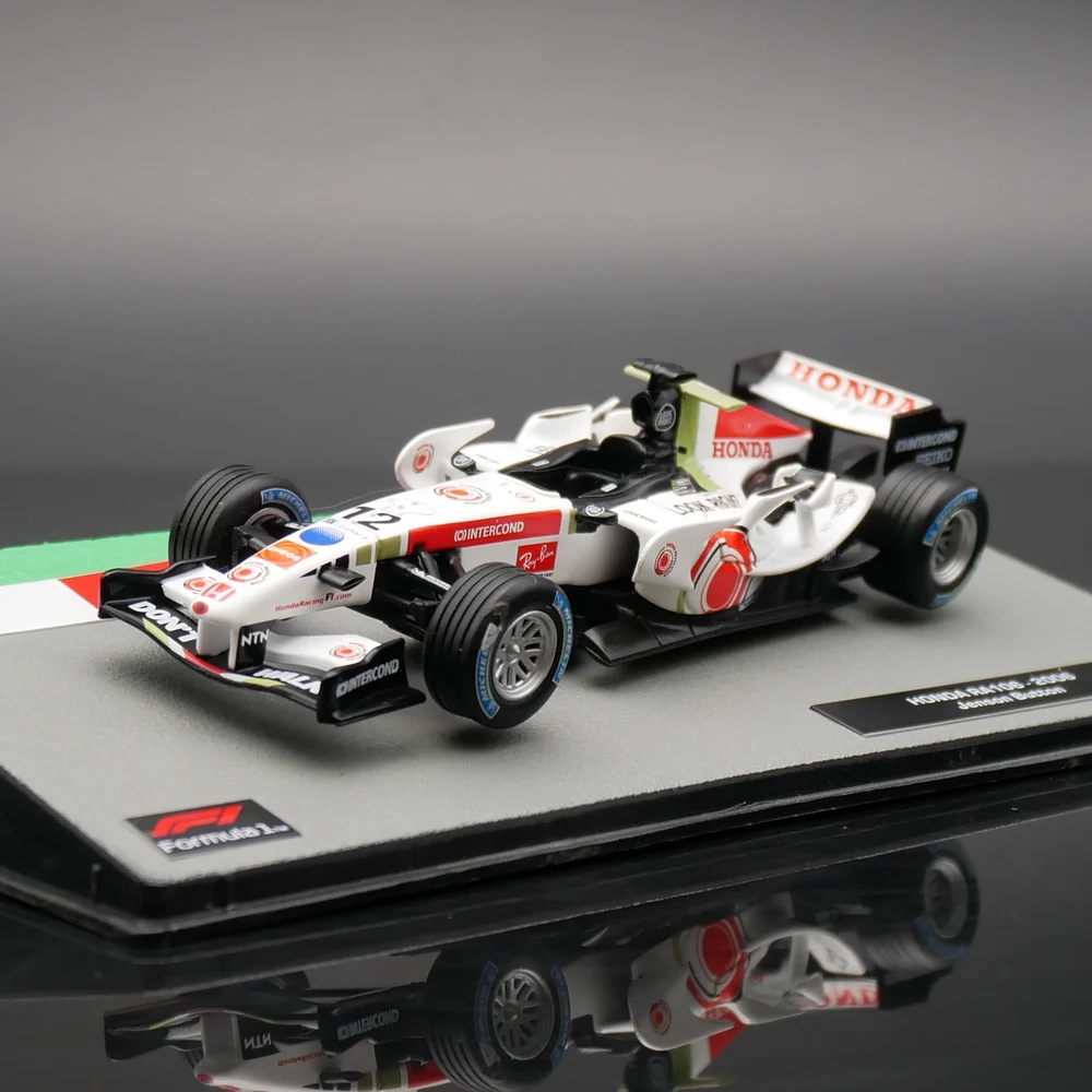 Ixo 1:43 Honda RA106 2006 Jenson Button Racing Diecast Car Model Metal Toy Vehicle