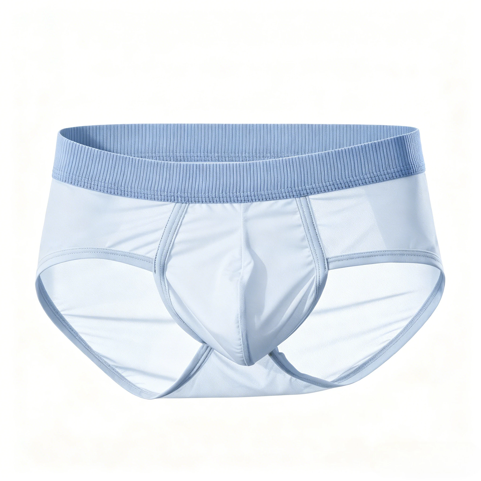 Men's Summer Ice Silk Triangle Briefs Breathable Underwear Quick Dry Cool Feel Panties Youth Bulge Comfortable Sports Underpants