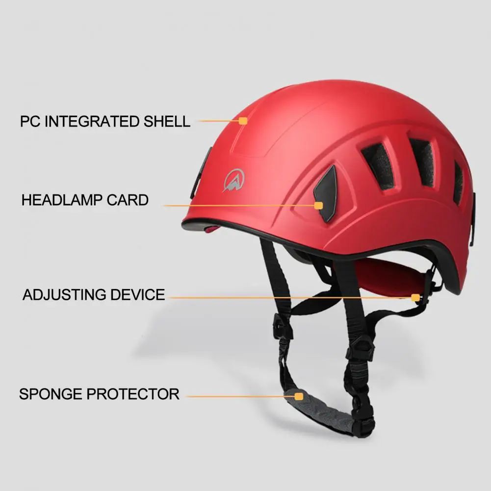 Men Safe Helmet Shock Absorbing High Strength Rock Climbing Helmet Outdoor Rock Climbing Safe Helmet