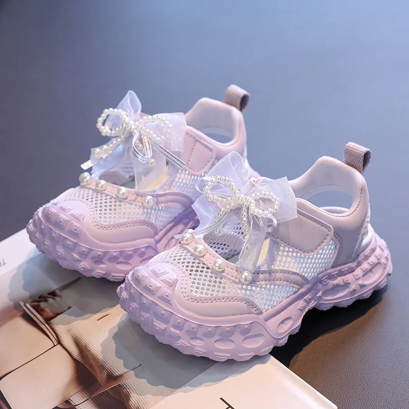 

Spring Summer Children Shoes for Girls Breathable Mesh Lightweight Infant Baby Sneakers Kids Sport Shoes Sandals