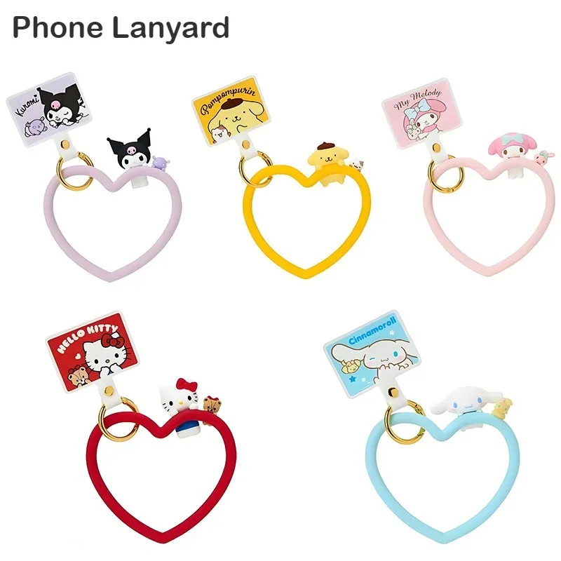 

Kuromi Phone Lanyard My Melody Cartoon Kawaii Character Silicone Anti Drop Phone Wrist Pendant Portable Outings Creative Gift