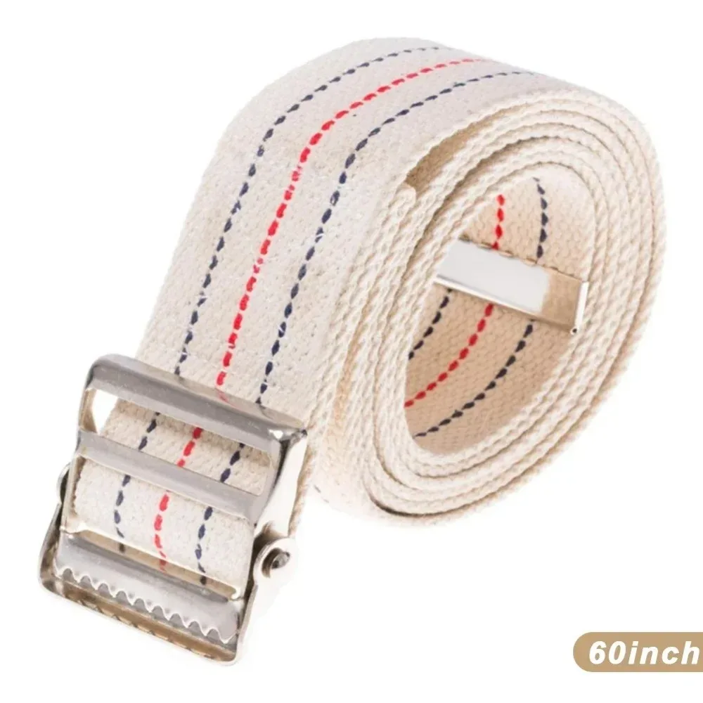 Professional Metal Buckle Transfer Belt Adjustable Nylon Lifting Belt Durable Gait Belt Elderly