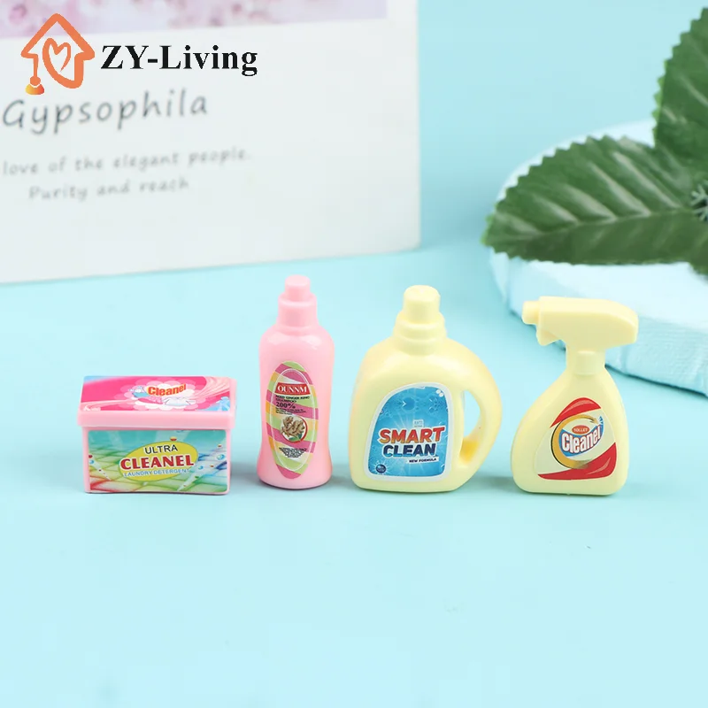 4 ピース/セット人形クリーニングバケツ洗剤洗濯洗剤おもちゃ - Laundry のレビューと価格