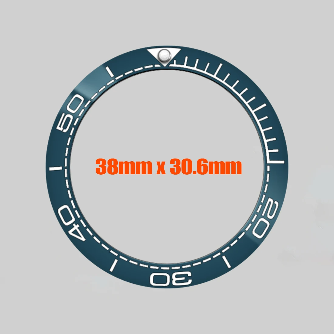 38x30.6mm Seamaster Style Ceramic Bezel Insert Ring Fit for SUB SKX007 SRPD Watch Case Curved Ceramic Bezel Ring Spare Parts