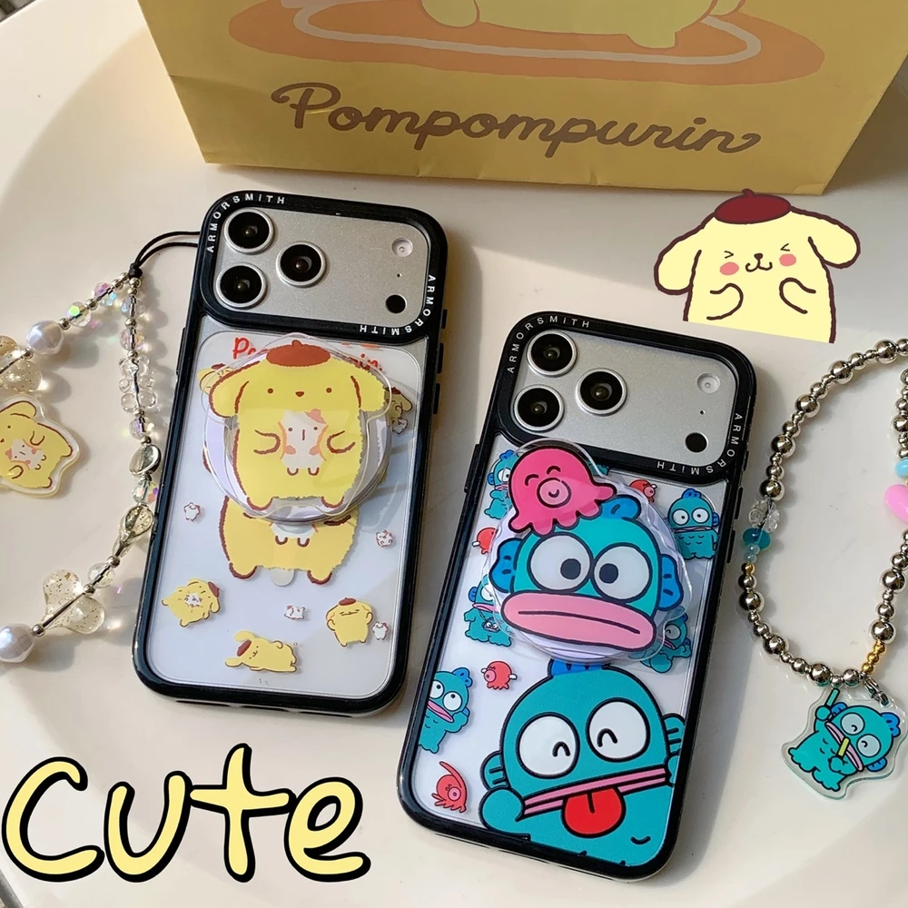 Magnetischer Griffhalter Magsafe Kabelloses Laden Sanrio Hangyodon Pom …