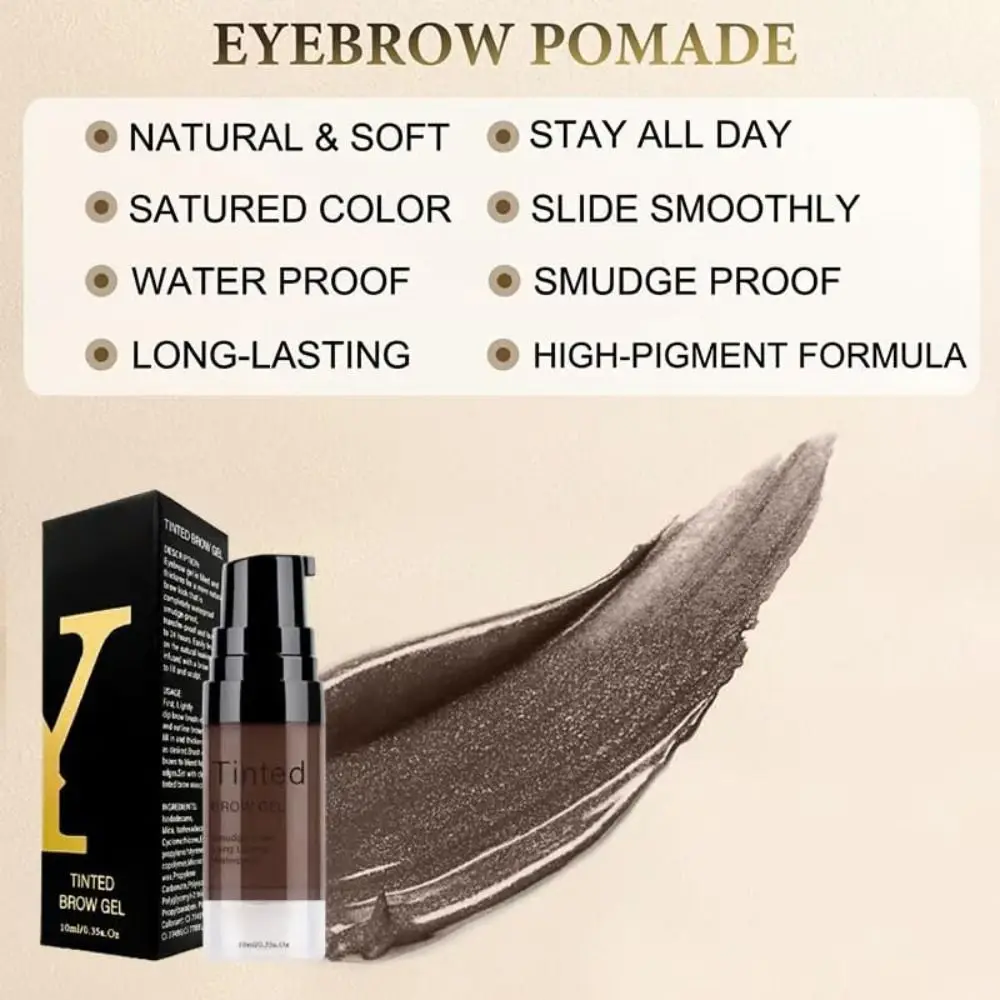Longwear Waterproof Tinted Brow Gel Long Lasting SmudgeProof Liquid Eyebrow Makeup Highly Tinted Liquid Eye Brow Makeup