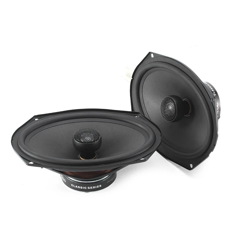 2-way RMS power 65W*2 Pure Copper voice coil 6x9inch Car Audio Coaxial Speakers built-in Neodymium magnet Silk dome tweeter