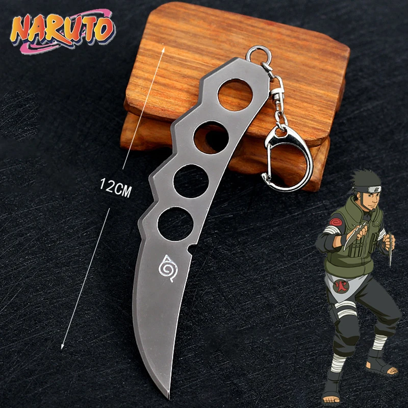 Anime Naruto Hot Weapon Keychain Asuma Metal Model Zabuza Sword Kisame Hidan Minato Kunai Game Flying Thunder God Cos Toys Boys