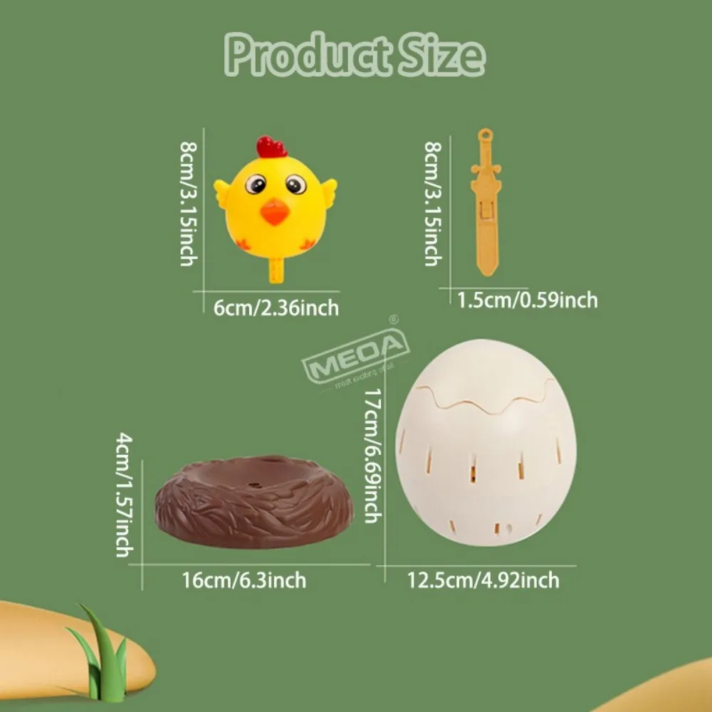 Pop Up Chicken Egg Barrel Game Funny Stab Sword Board Game Family Party Interactive Desktop Toy Toddlers Easter Christmas Gift