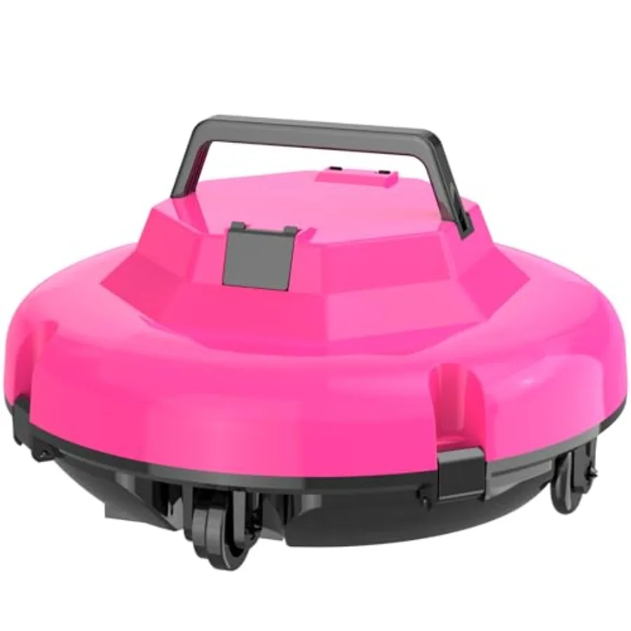 Above Ground Pool Vacuum: Cordless Robotic Pool Cleaner, ABS Plastic, Blue, 10-Min Runtime Auto-Parking for Flat Pools up to 10