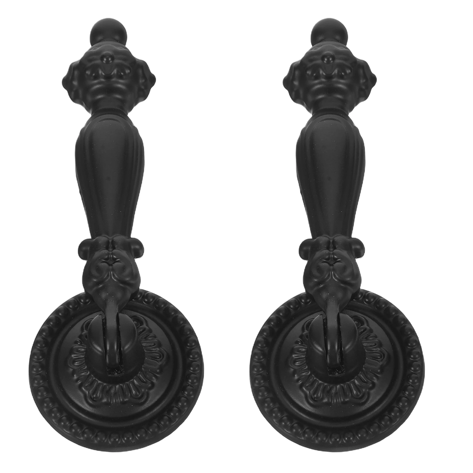 

2 Pcs Dresser Bronze Handle Kitchen Cabinet Hardware Drawer Pulls Vintage Style Dressing Table Knobs Black