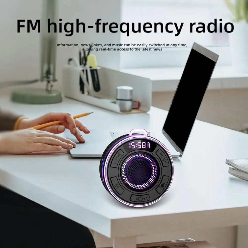 Bathroom Waterproof Speaker Wireless Bluetooth Smart Speaker 1100mAh Battery Capacity Speakers IPX7 Built-in Mic BLAST