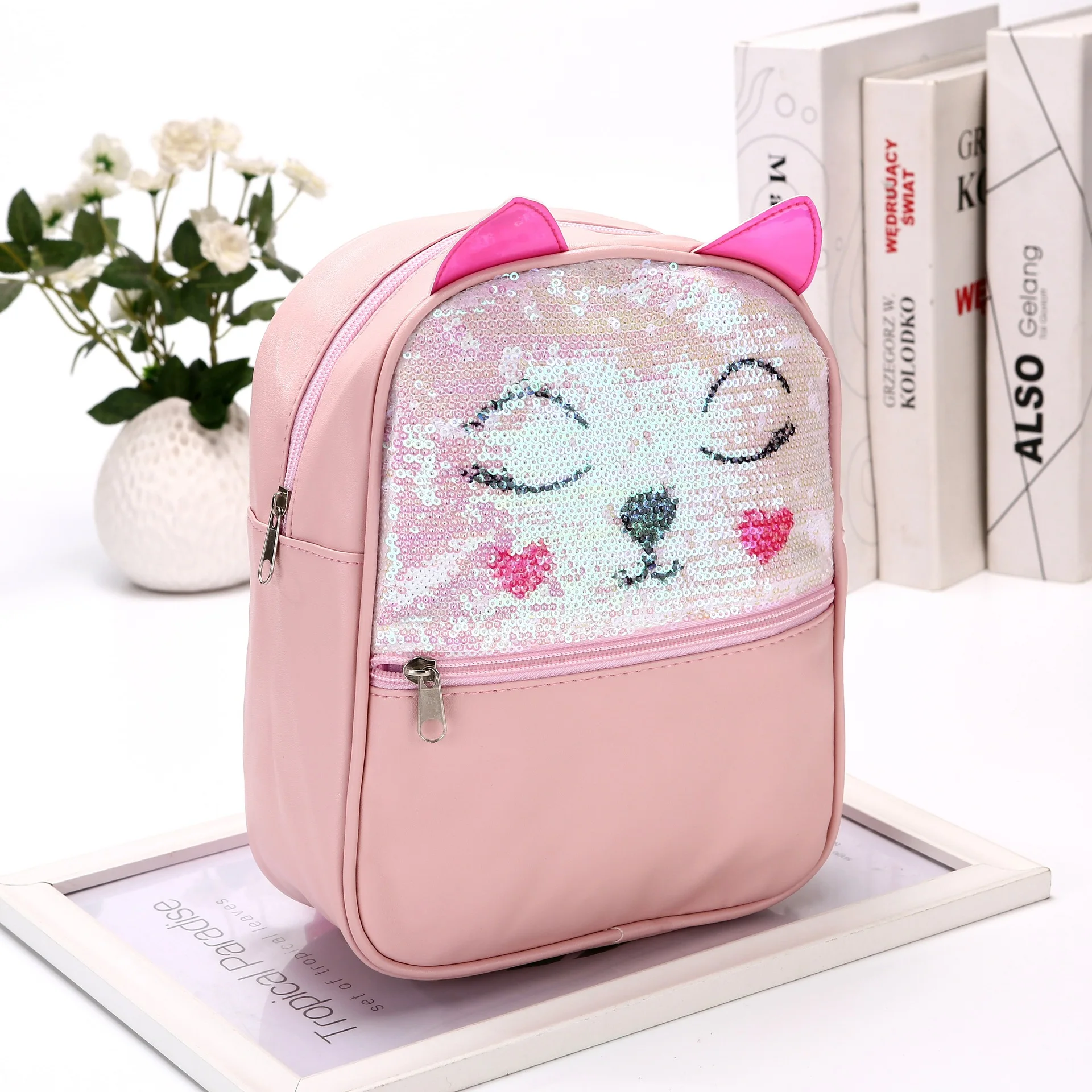 Personalized And Customized Kindergarten Backpack, Cute Cat, Minimalist  Backpack, Embroidered Name, Backpack, Children's School