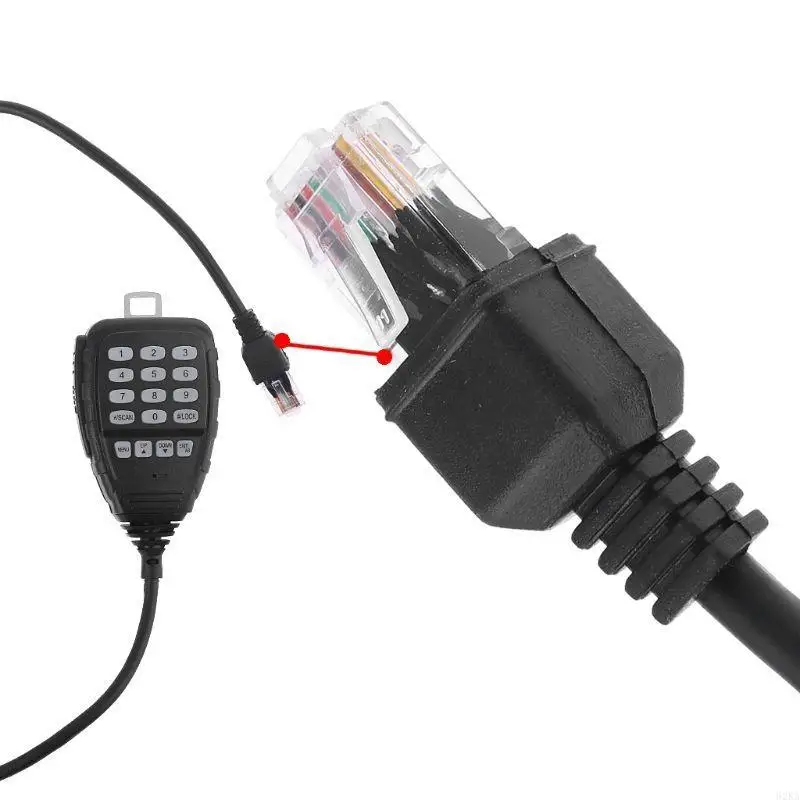 ปลั๊ก 62KA พร้อมปุ่มกดปุ่ม DTMF ระยะไกลไมโครโฟนมือถือสำหรับ KT-8900D KT-8900 ลำโพงไมโครโฟนรถวิทยุมือถือวิทยุมือถือ