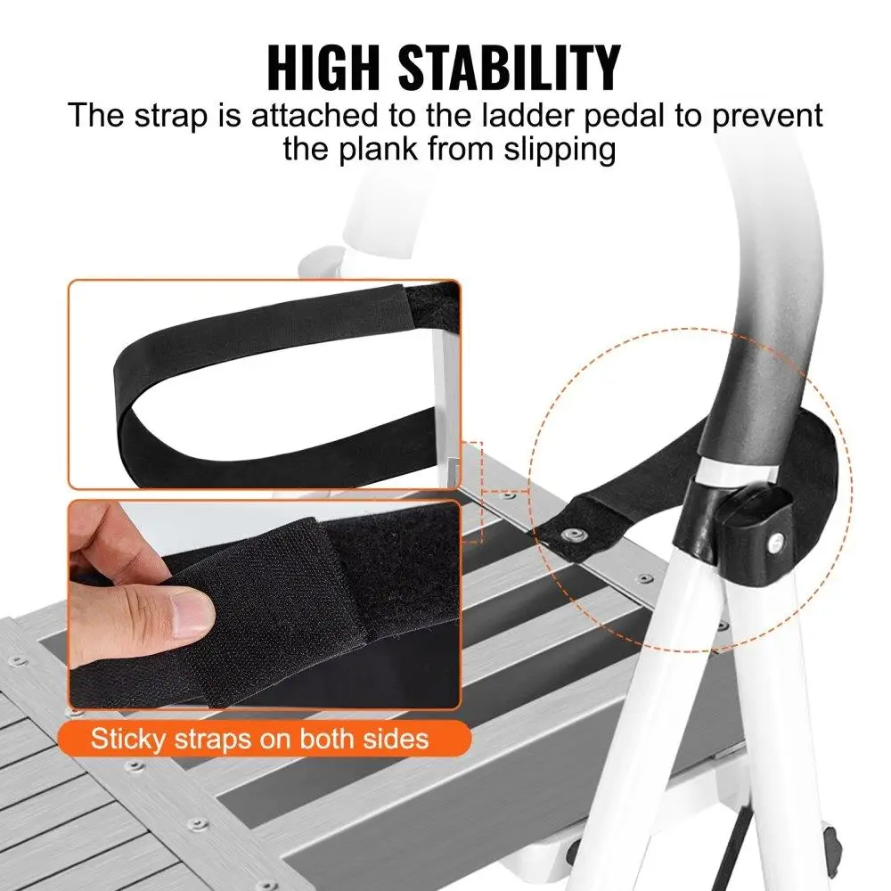 لوح عمل من الألومنيوم تصغير سعة 500 رطل قابل للتعديل بطول 6-9 قدم 12.5 بوصة عرض تمديد لوح ألومنيوم