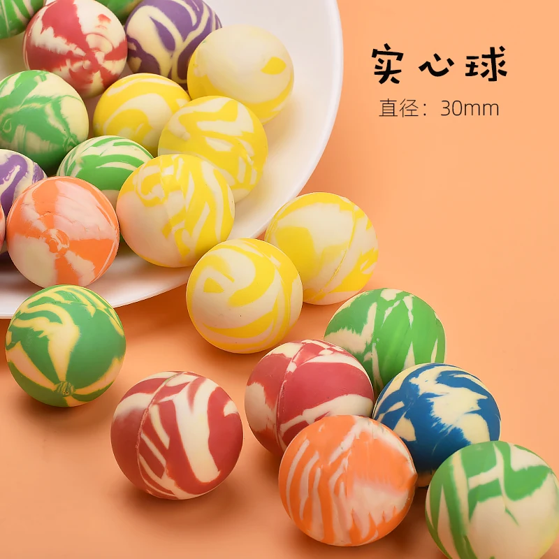 10pcs 30mm 32 Bouncy Ball ของเล่นเด็ก Ball Dollar Twister MINI Bouncy Ball ยางเด็กของขวัญวันเกิด