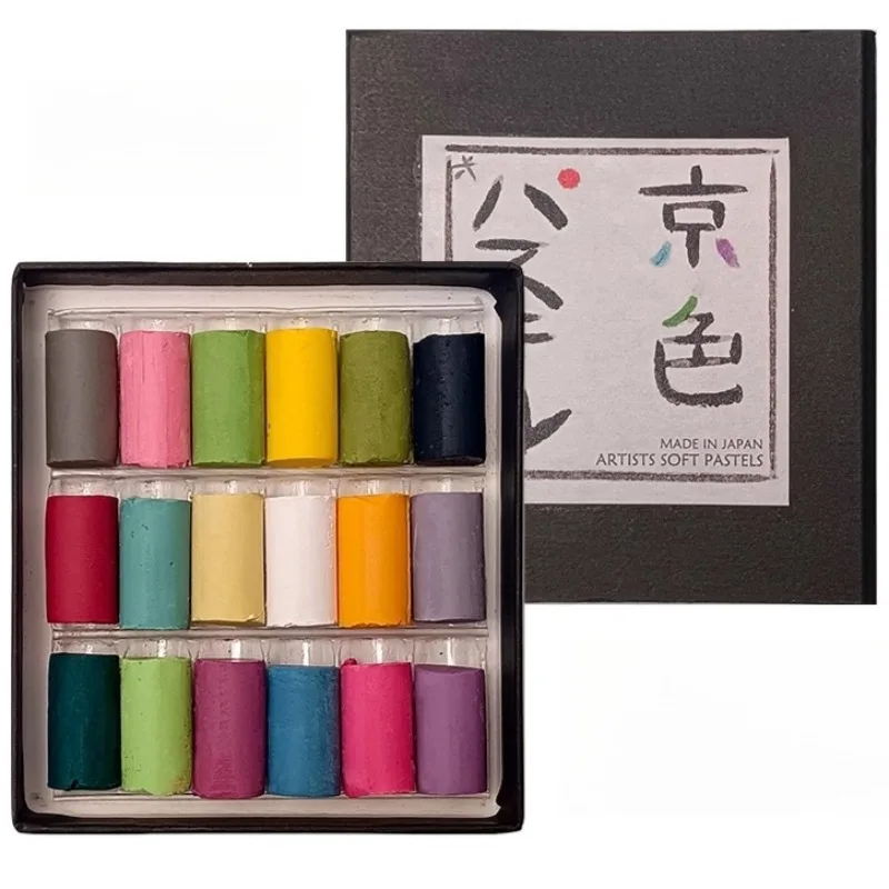 

Набор из 18 цветов, японские мягкие пастельные палочки, цветной мел, художник, пейзаж, рисунок, живопись, искусство, бездеревянные пастельные карандаши