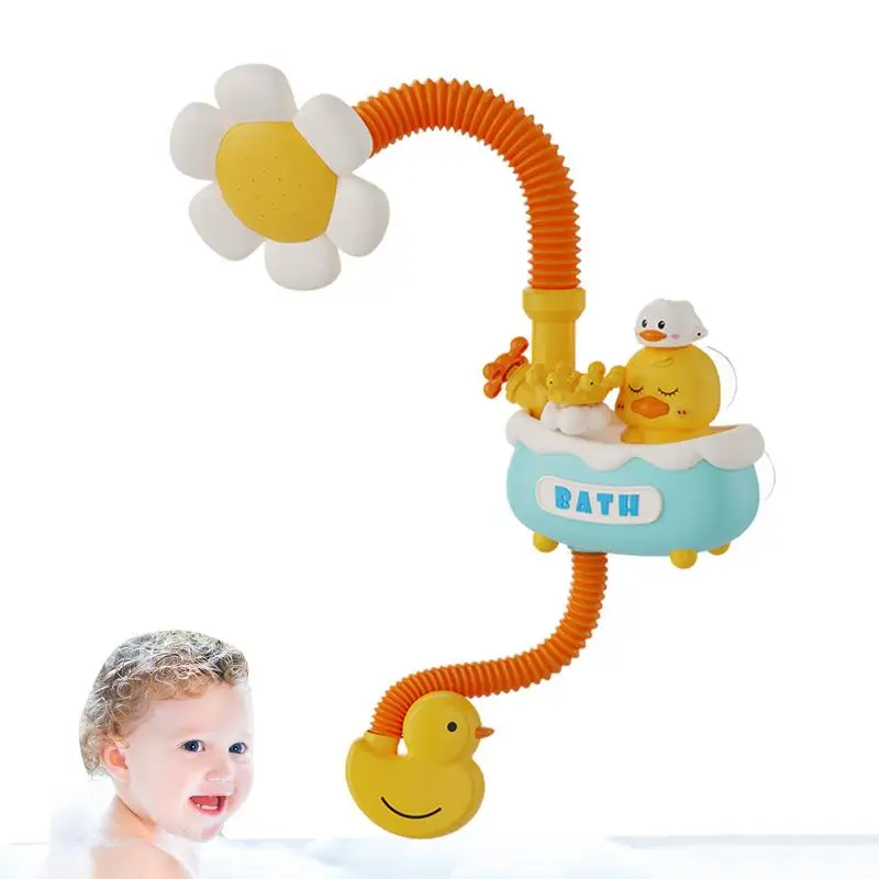 

Babies Bath Shower Head Sprayer Adjustable Babies Bath Toys Bathtub Shower Head Sunflower Toddler Shower Head Bath Shower Head