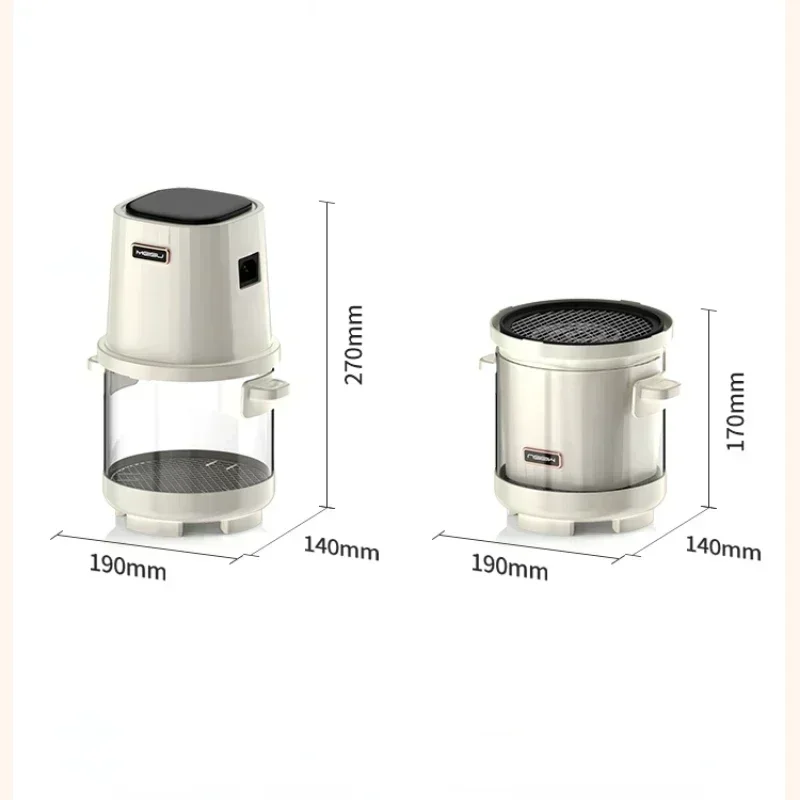 Mini Air Fryer Machine 220V 1.8L Capacity Visual Transparent Glass Small for One Person Home Appliance Freidora De Aire