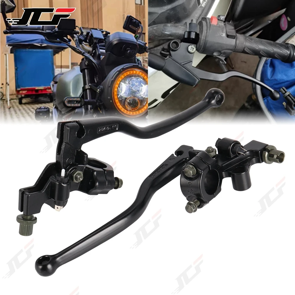 22mm 7/8in Aluminum Alloy Motorcycle Brake and Clutch Lever Handlebar Accessories For Pit Dirt Bike ATV Moto Equipments Parts