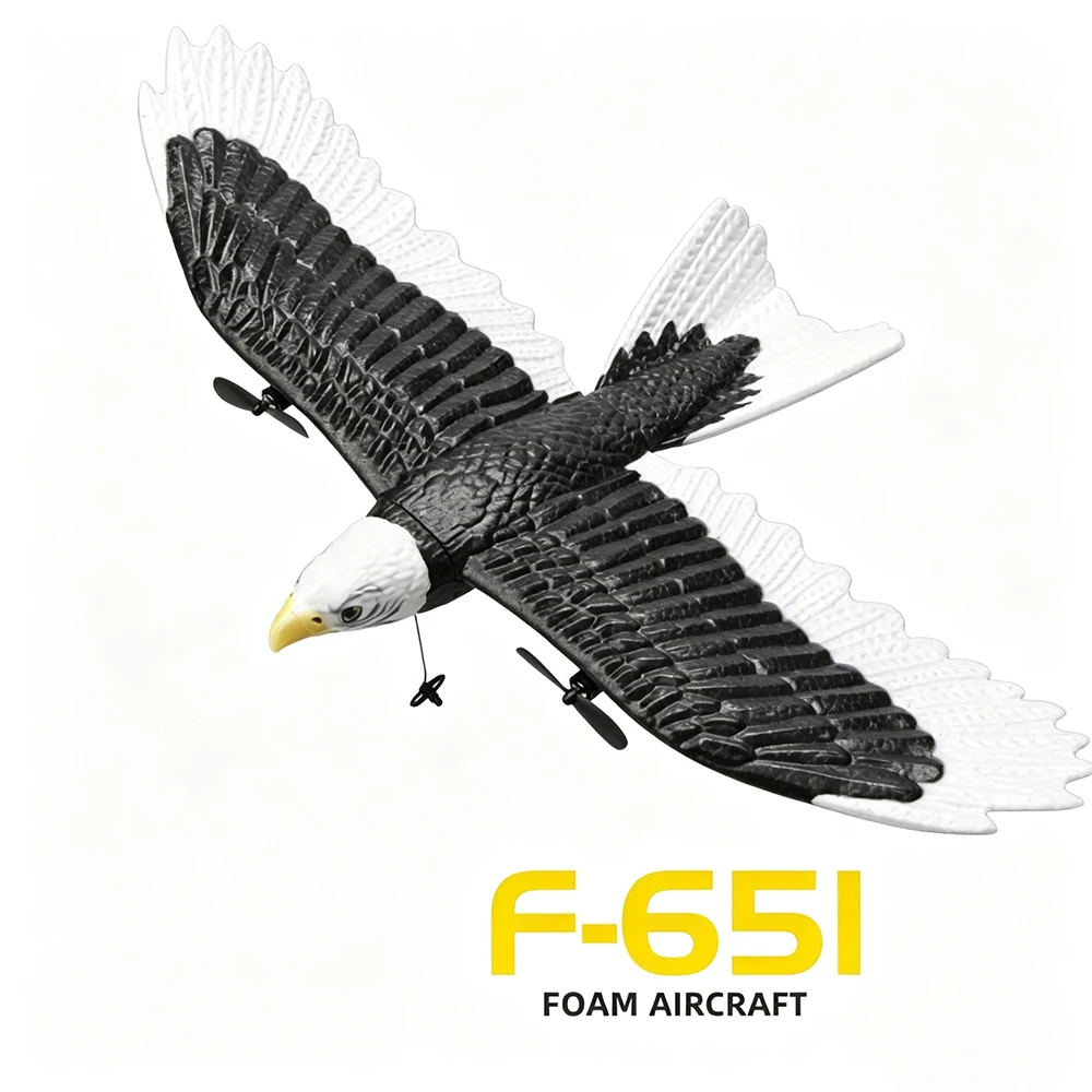 

2-Channel FX651 RC Airplane Eagle Wing Glider 2.4G Wireless Electric Remote Control Fixed-Wing EPP Foam Toy for Boys - Gift