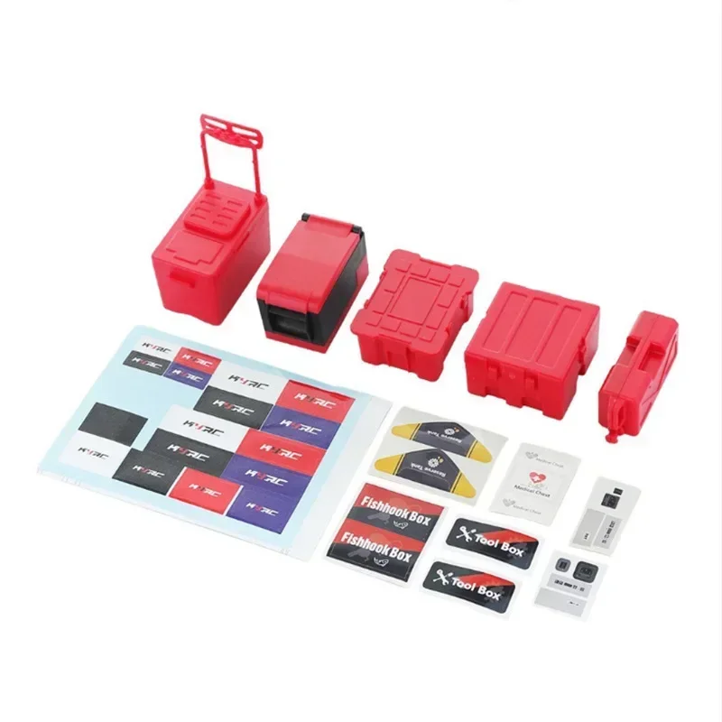 5 個 RC カーガレージシミュレーション冷蔵庫釣り収納ボックスおもちゃ 1/10 スケールアクセサリー RC クローラー用軸 SCX10 TRX6 TRX4