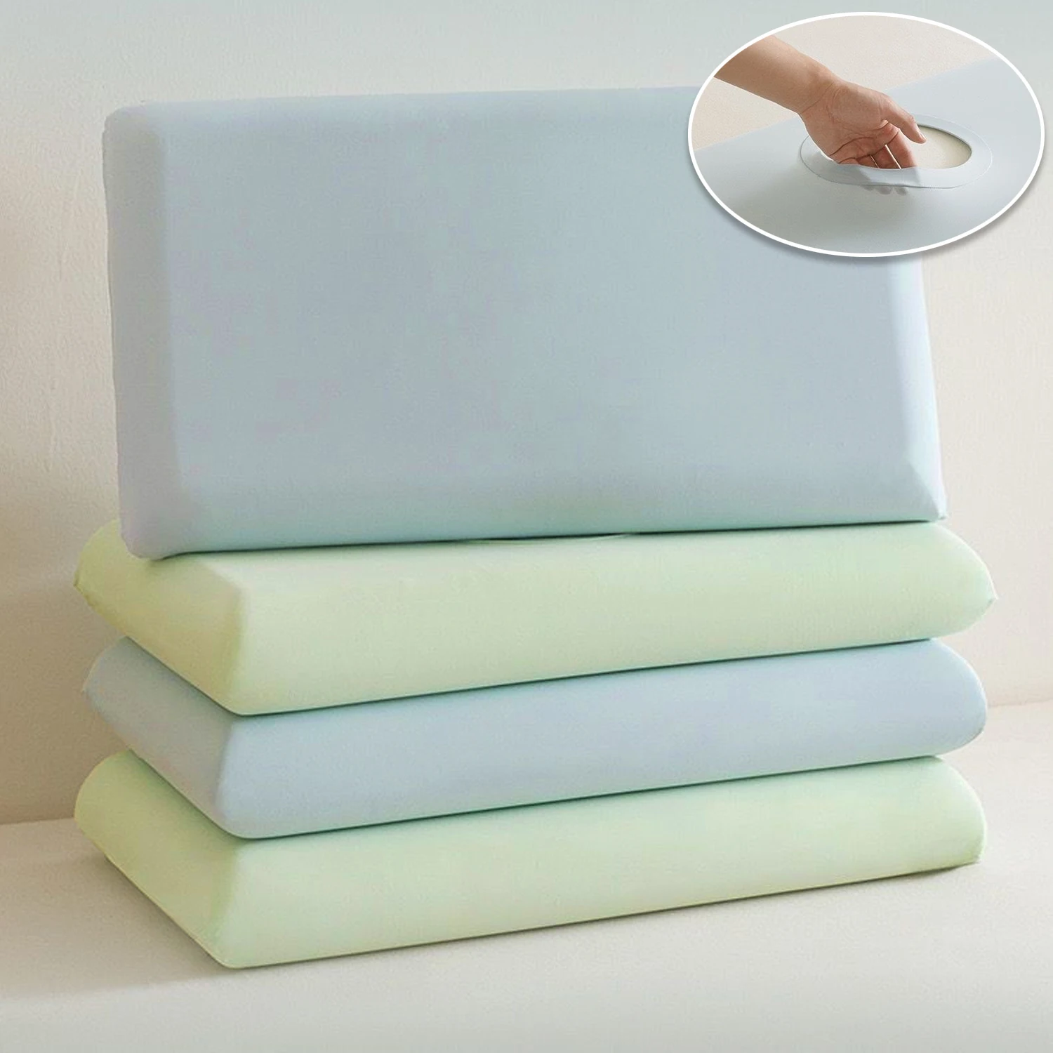 

NEW Universal Stretch Pillowcase Summer Cool Breathable Pillow Cover 360° Full Coverage Washable Pillow Protector for Home Hotel