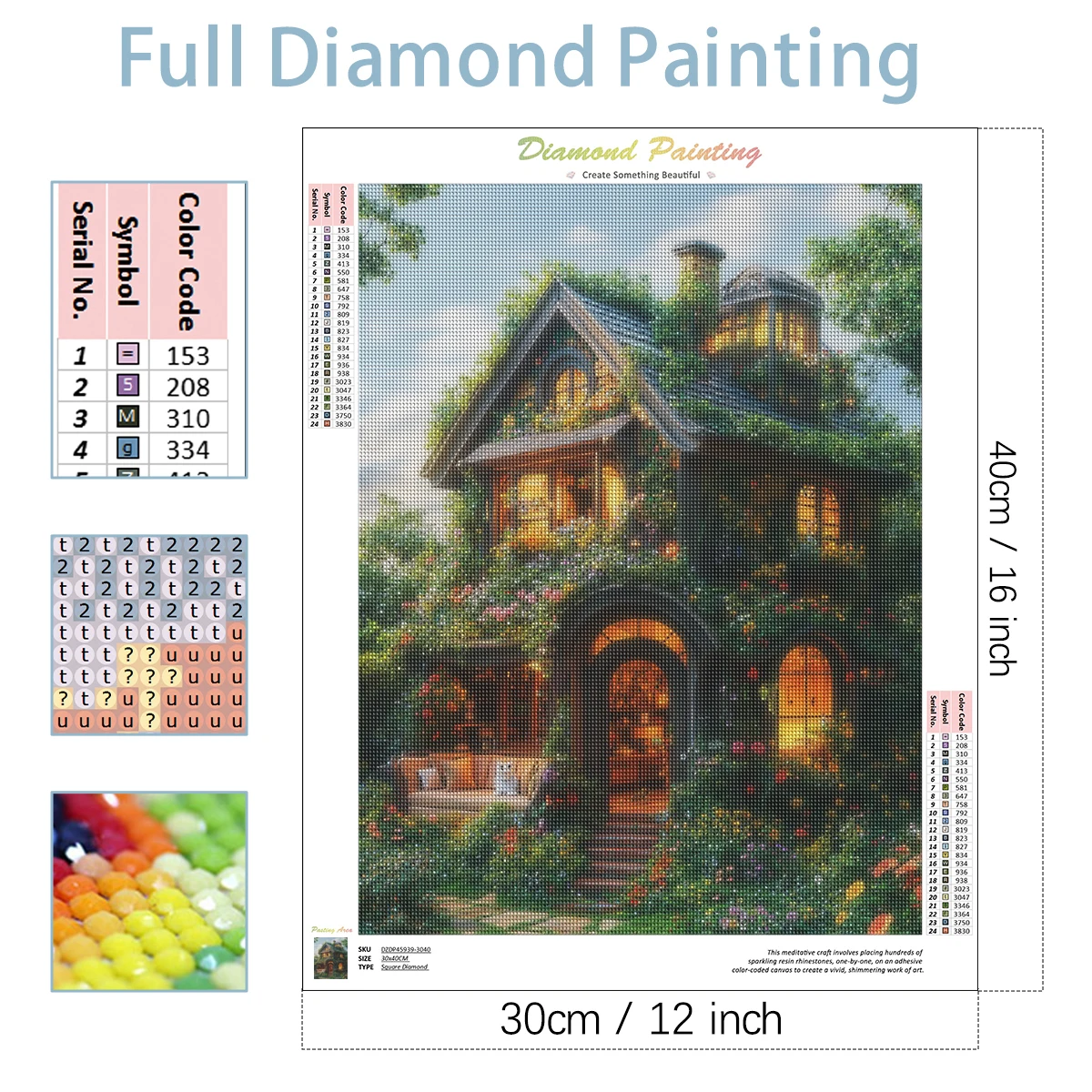 PhotoCustom كامل جولة Diy الماس اللوحة منزل المشهد الفن ديكور المنزل اليدوية هدية الحرفية المشهد عدة #2