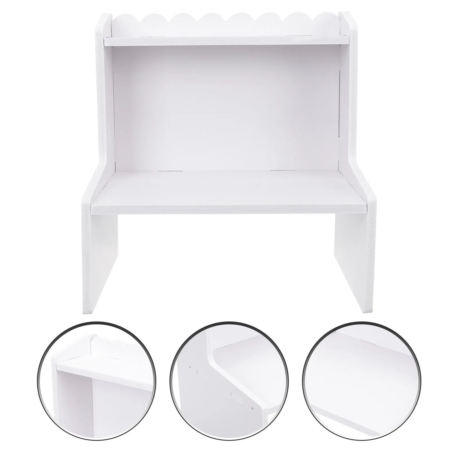 

Деревянная настольная полка-органайзер с 3 ярусами для косметики, уходовых средств, канцелярских принадлежностей, документов, книг, растений, для спальни