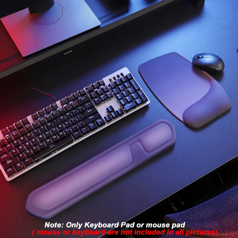 Ergonomic Wrist Mouse Keyboard Protection Rest Mouse Pad Massage Texture PC Laptop Gaming Office Keyboard Mousepad