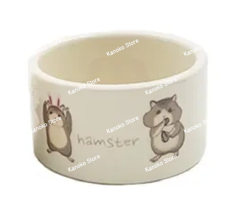 Anti-tip Ceramics Hamster Bowl Chinchilla Hedgehog Guinea Pig Feeder Rat Accessories Rabbit Food Bowl  Guinea Pigs Assessories