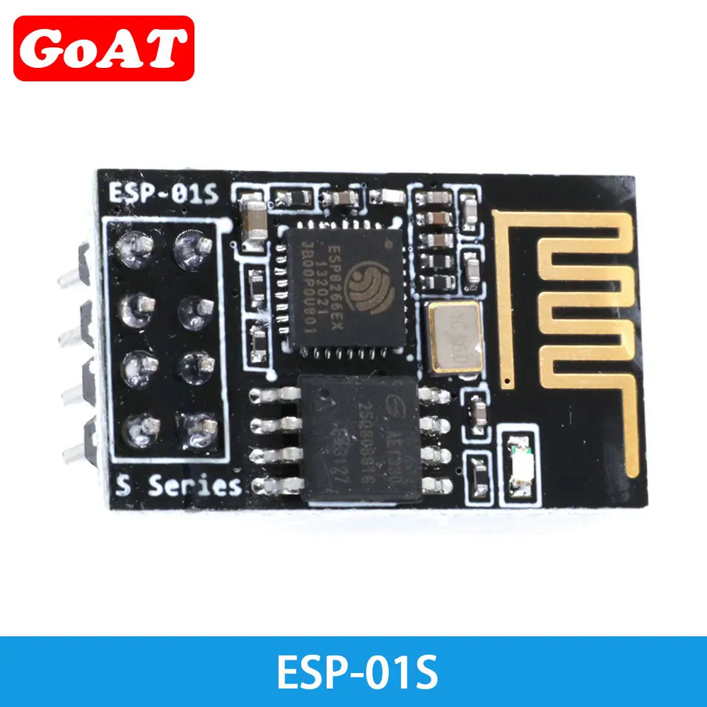 Módulo transceptor sem fio WiFi, 2.4G, ESP8266, ESP-01, ESP-01S, ESP-07, ESP-07S, ESP-12, ESP-12E, ESP-12F, ESP-32 Serial, 1Pc