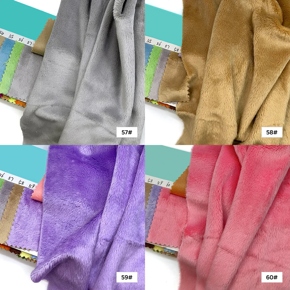 45x50cm Plüschstoff für Spielzeug 5mm Flor superweicher Pelzstoff handgefertigt DIY zum Nähen von Baumwollpuppen Stoff zur Herstellung von Kuscheltieren – Detail 25