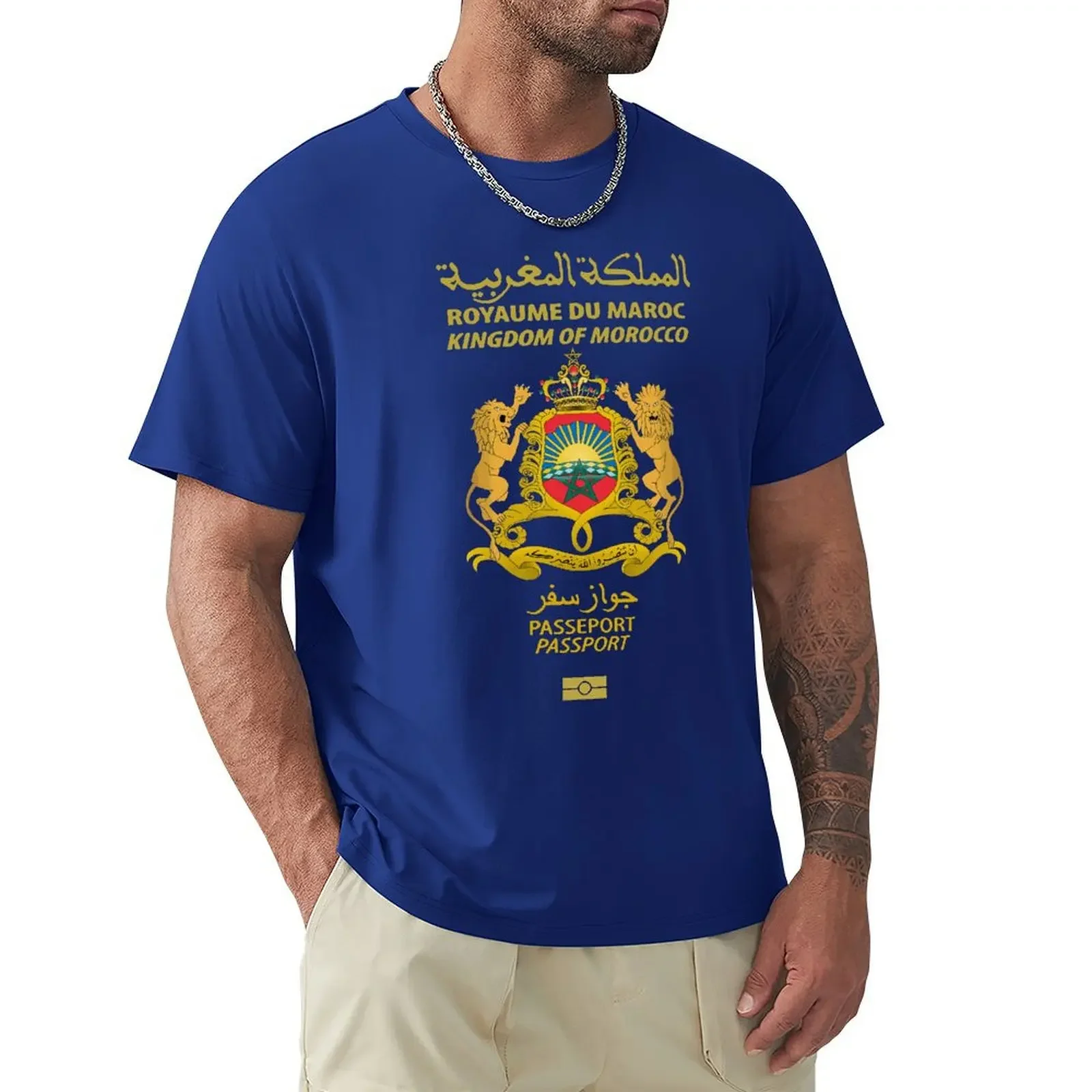 2024 Fashion Kingdom Of Morocco T Shirt Standard Unisex O-neck 100% Cotton Tshirt Tee Tops