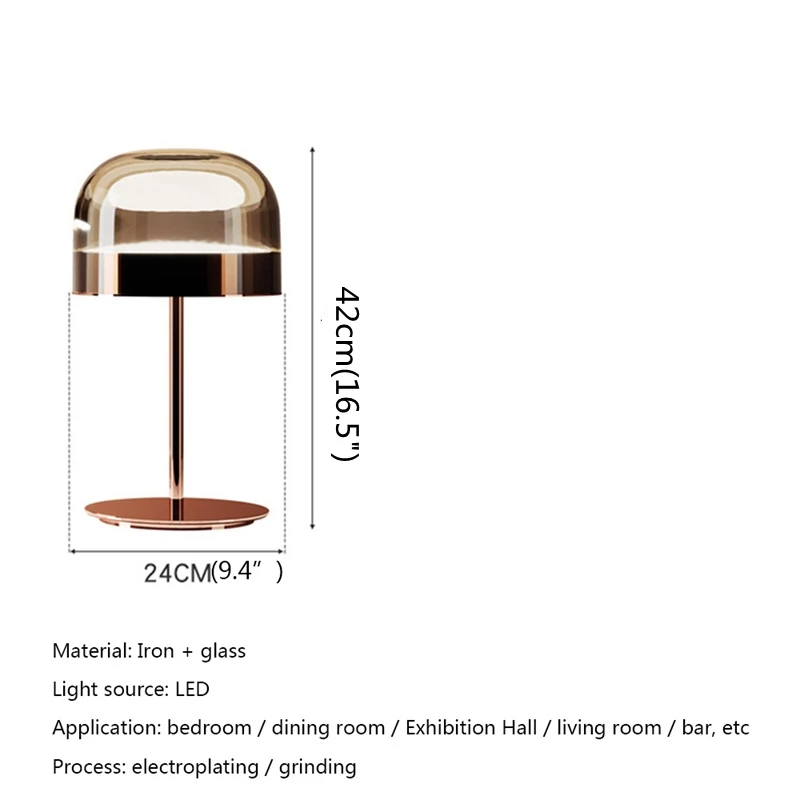 BERTH Nordic Candeeiros de mesa Moda moderna Iluminação LED para decoração de quarto de cama de casa