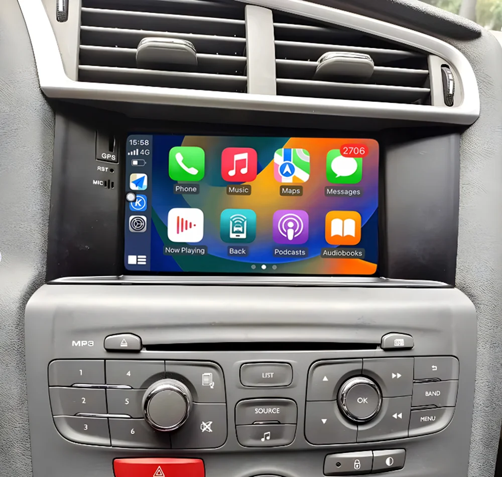 Wireless CarPlay Android 14 For Citroen C4 C4L DS4 2011 2012 - 2016 Auto Car Radio GPS Multimedia 2 Din Stereo Video Autoradio