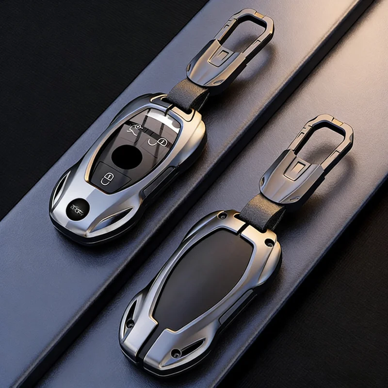 Cooles Schlüsseletui für Mercedes Benz A B C E-Klasse für GLS GLA GLK GLC CLS CLA AMG W204 W205 W212 W463 W176 Fernbedienung Autoschlüsselabdeckung Fob