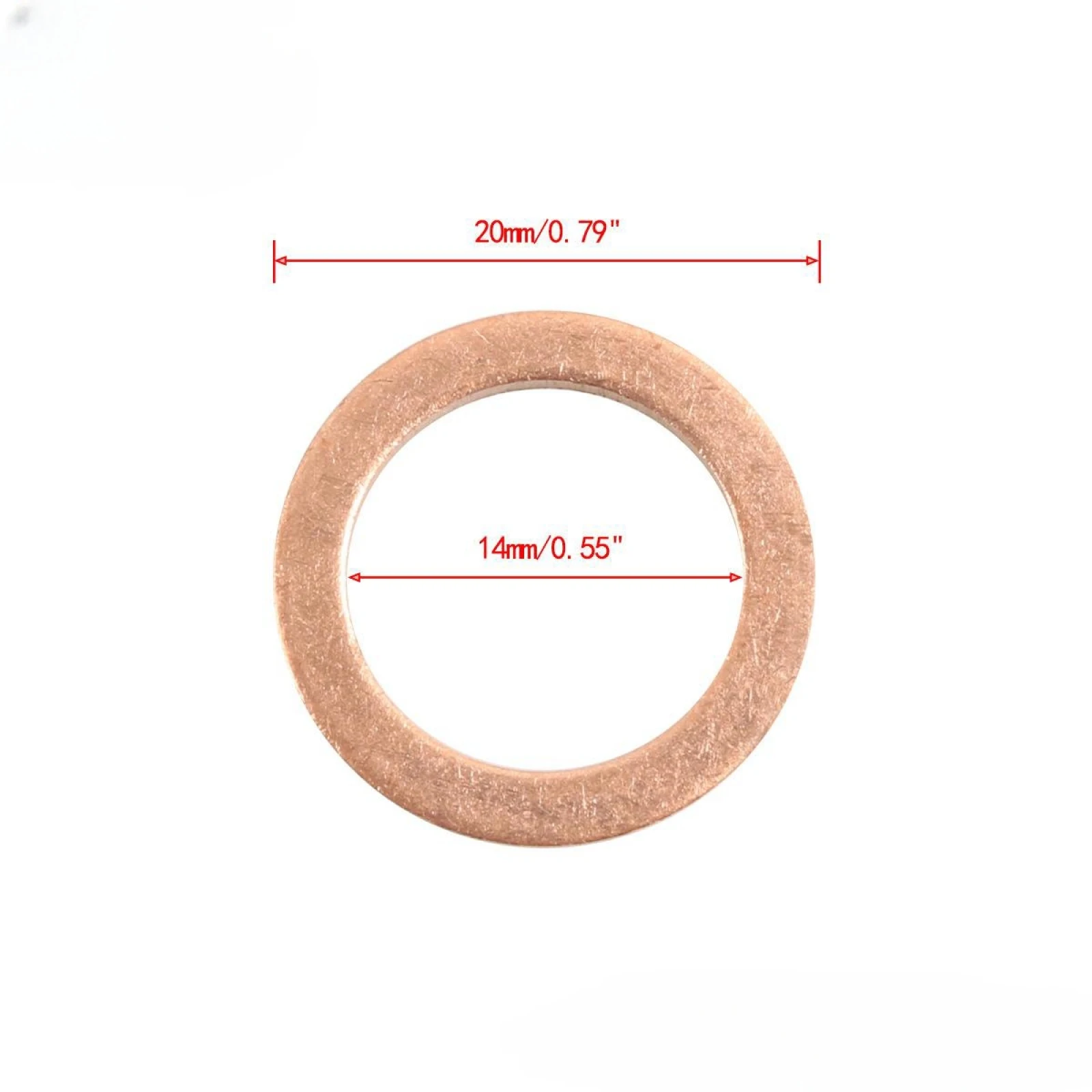 100Pcs/lot For Mercedes-Benz 007603-014106 Car Oil Drain Plug Washer Gasket For K01705 KT11767 Auto Accessories Replacement Part