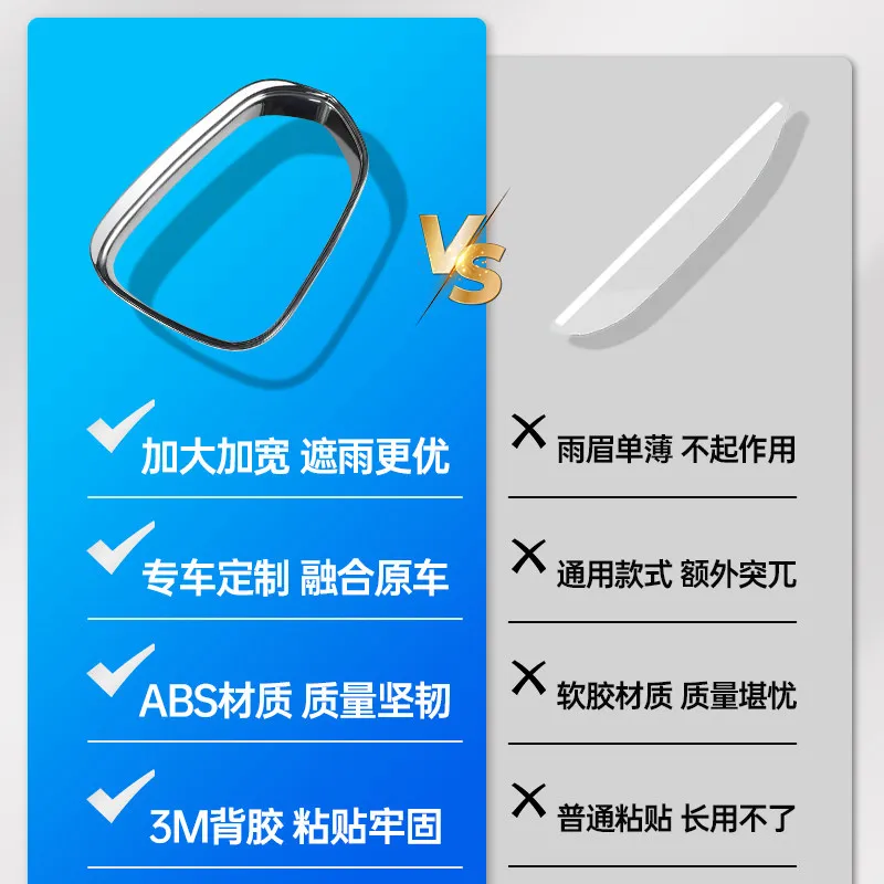 Car Rearview Mirror Covers Rain Eyebrow Cover Trim Frame For Lexus RX350h NX260 RZ450e 2023-2025